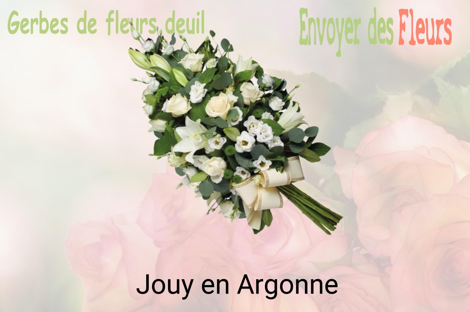 Gerbe de fleurs de deuil livrée à Jouy-en-Argonne